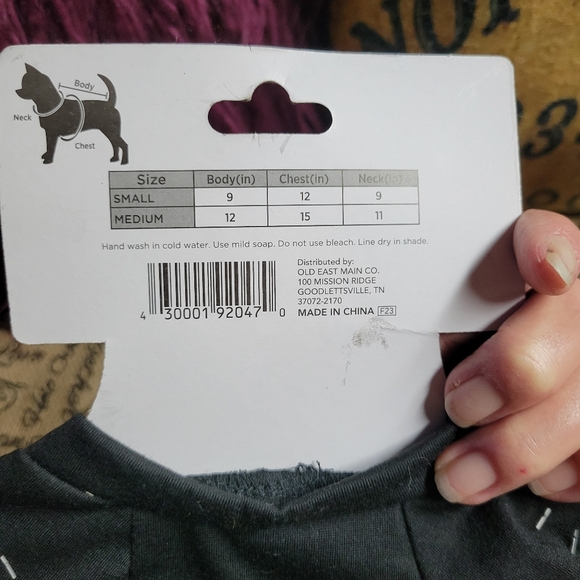 NWT lot of 2 Halloween pet shirt and glass haunted house treat jar - Picture 6 of 8